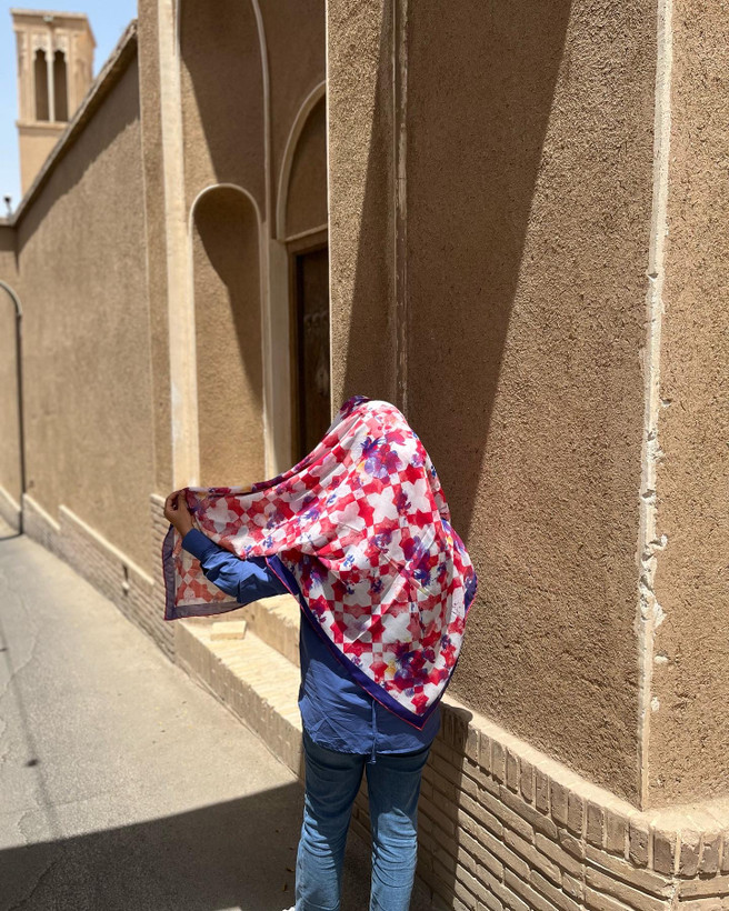 خرید روسری با دوردوزی