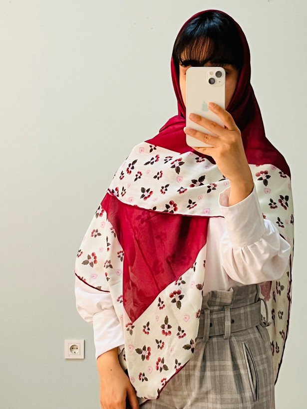 روسری تابستانه طرح البالو خوشرنگ و شیک