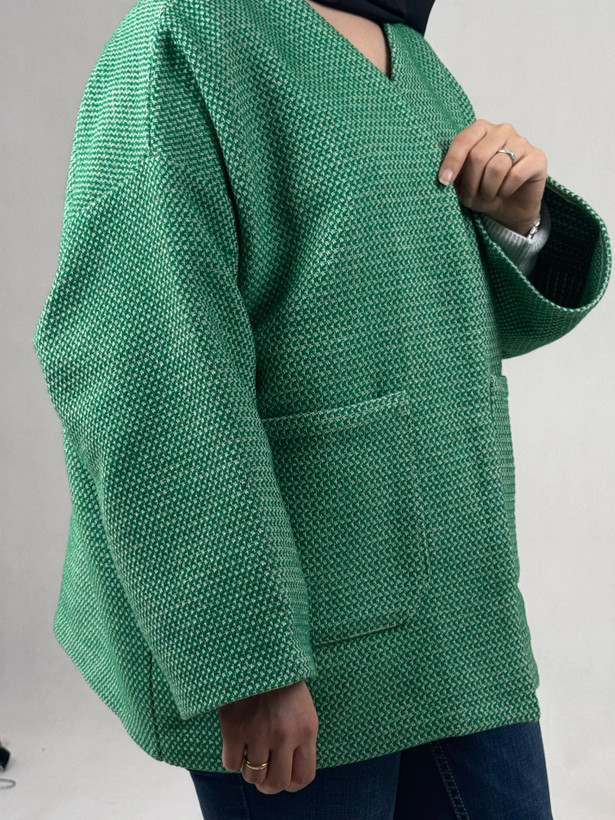 کت پشمی سبز یلدایی