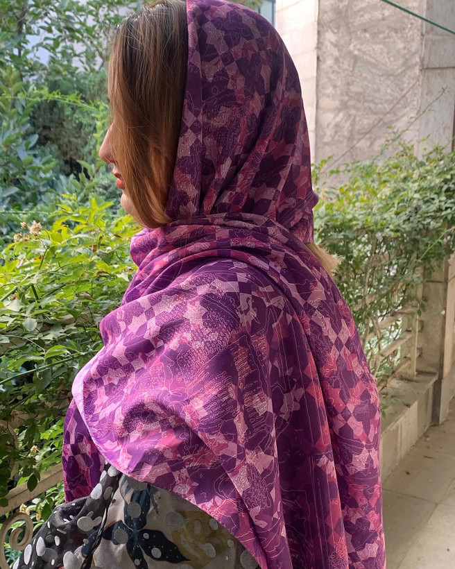 خرید شال بنفش خاص و شیک با قیمت مناسب