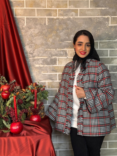 مانتو کشمیر چهارخونه یلدایی در ملیکا شاپ