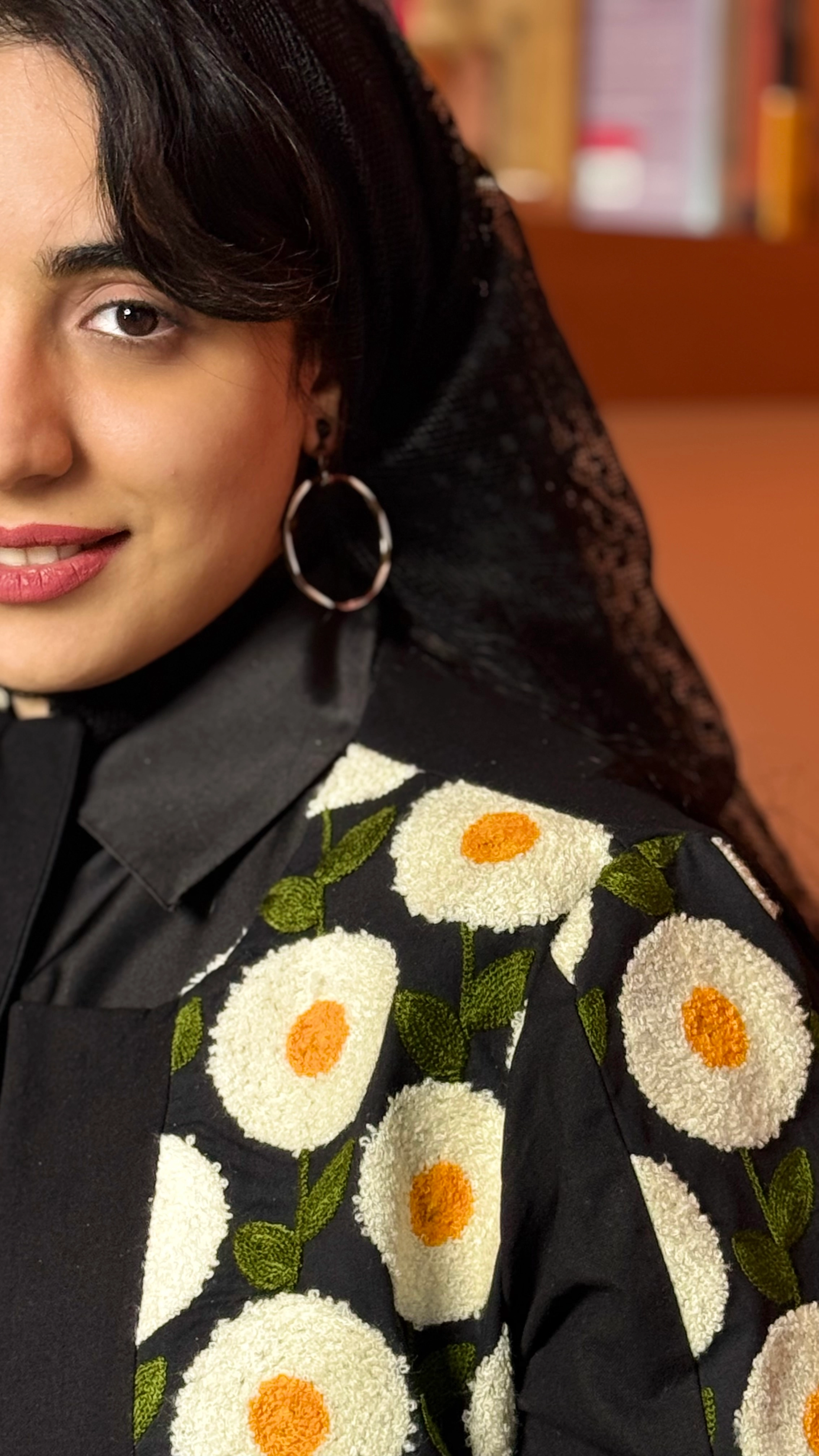کت لینن نچرال مشکی زنانه مجلسی
