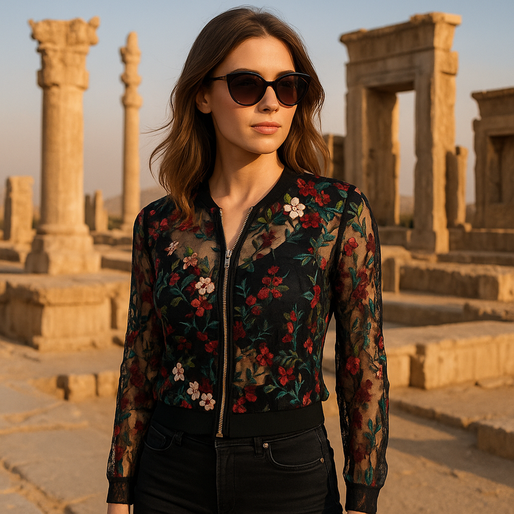 بامبر جکت گلدوزی ترند ۲۰۲۵