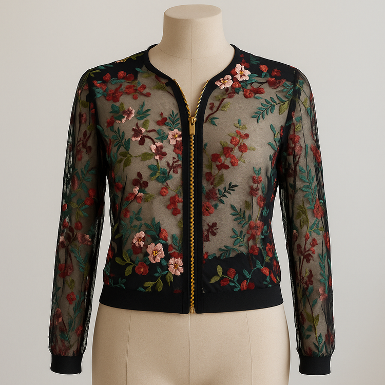 خرید سویشرت دانتل گلدوزی شده