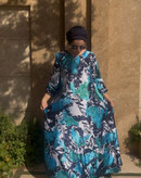 پیراهن ساتن ساحلی زنانه مدل چهارفصل